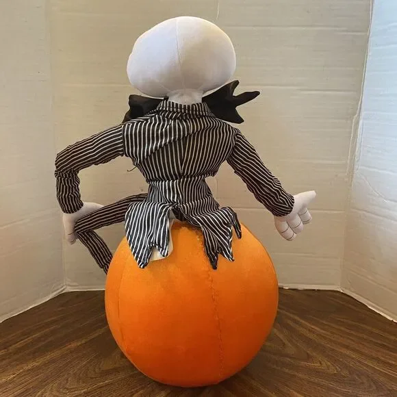 Halloween Disney Nightmare Before Christmas Jack Skellington Pumpkin Greeter 20” - Picture 5 of 12